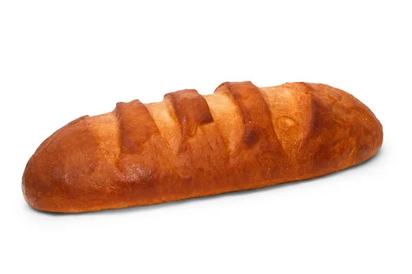 Bread long loaf isolated on a white background — Stock Photo, Image