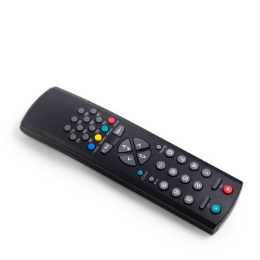 izole siyah tv uzaktan kumanda