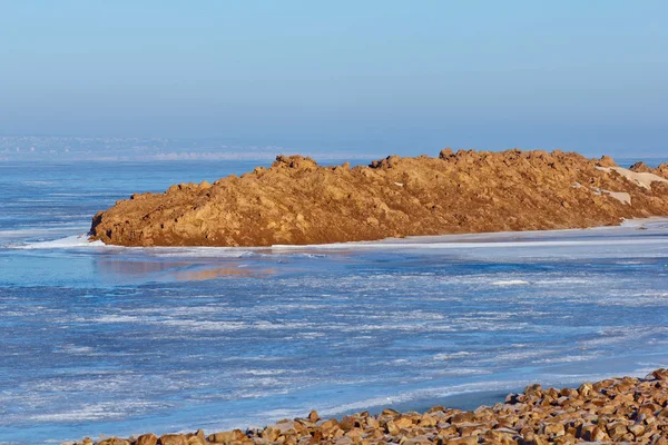 Costa de aguas antárticas del océano ártico — Foto de Stock