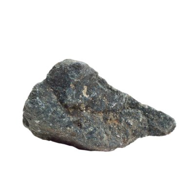 Beyaz arka plan üzerinde izole koyu mavi doğal taş