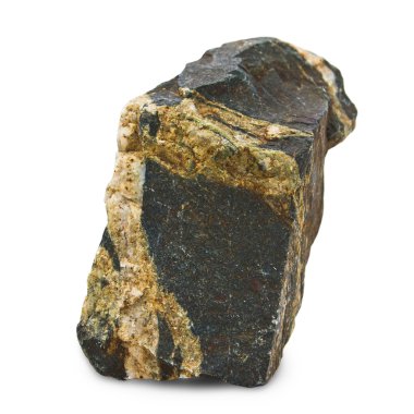 koyu mavi sarı doğal taş beyaz zemin üzerine izole