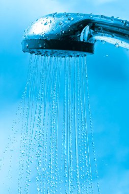 taze splash duş ve geçerli mavi su