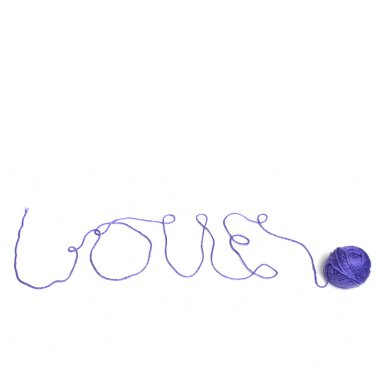 sevgi ve iplik örme için