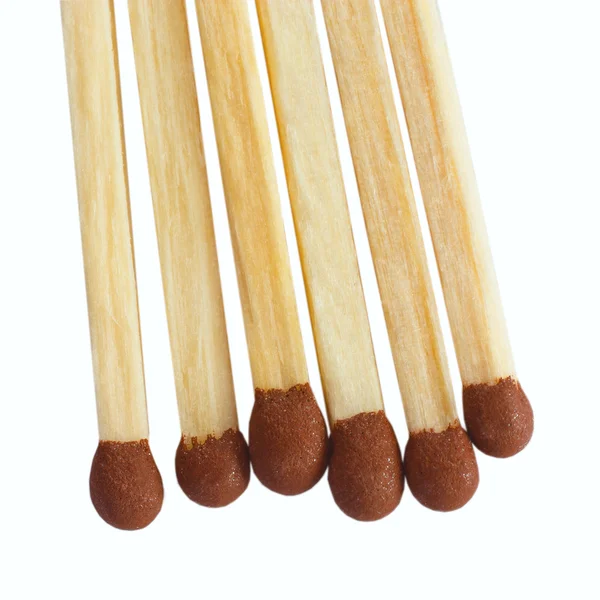 Group of matches isolated on white background — Stock Photo, Image