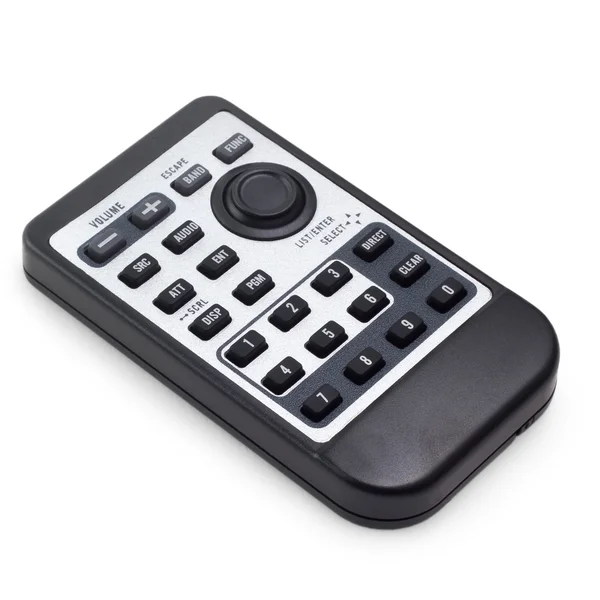 Remote control tv car radio from isolated — Stock Photo, Image