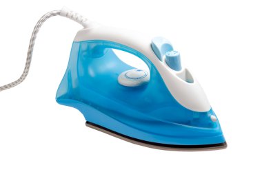 Beyaz arka plan üzerinde izole Buharlı Ütü Ütü