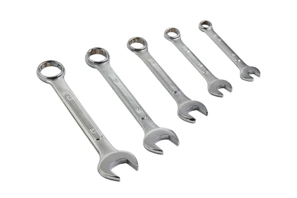 Spanners isolated on white background — Stock Photo, Image