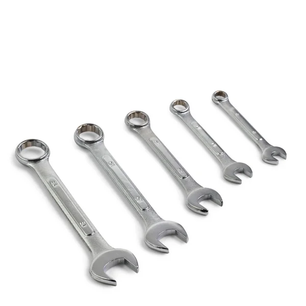 Spanners with shadow isolated on white background — Stock Photo, Image