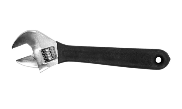 Chave inglesa ferramenta isolada em um fundo branco — Fotografia de Stock