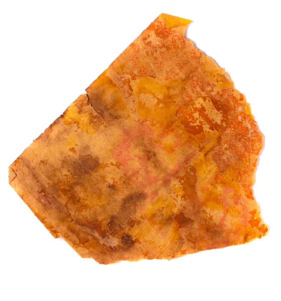 beyaz zemin üzerinde eski sarı kağıt doku hurda parçası