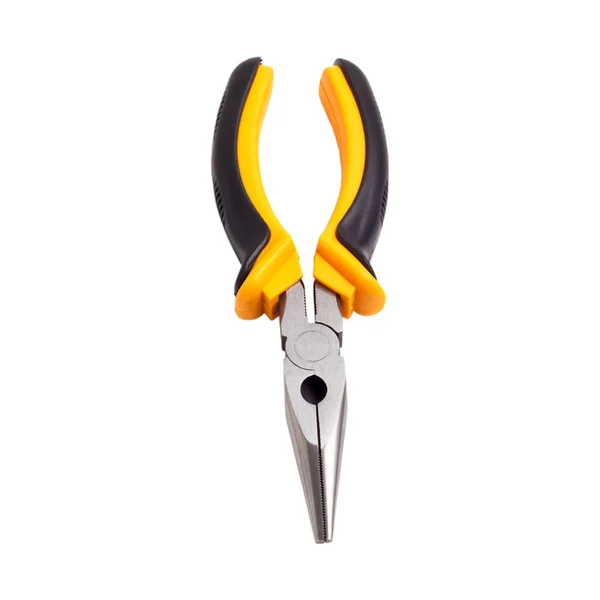 Yellow pliers tool isolated — Stock Photo, Image
