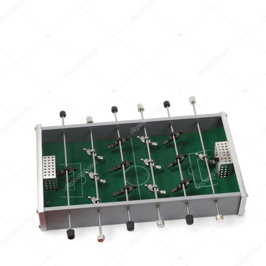 Table football game is isolated