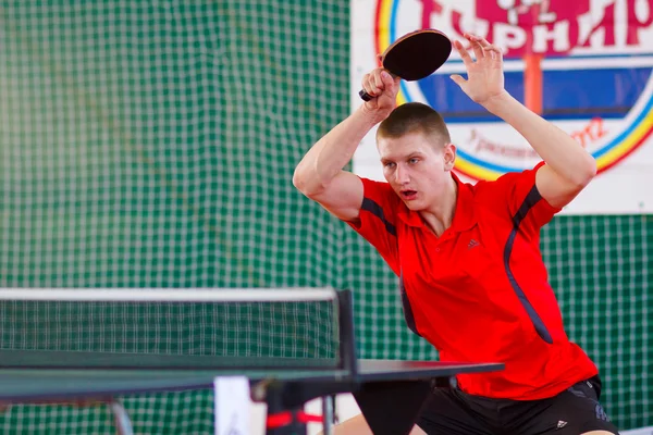 Uryjpinsk Rusko - březen 17: sportovec stolní tenis, stolní tenis, — Stock fotografie