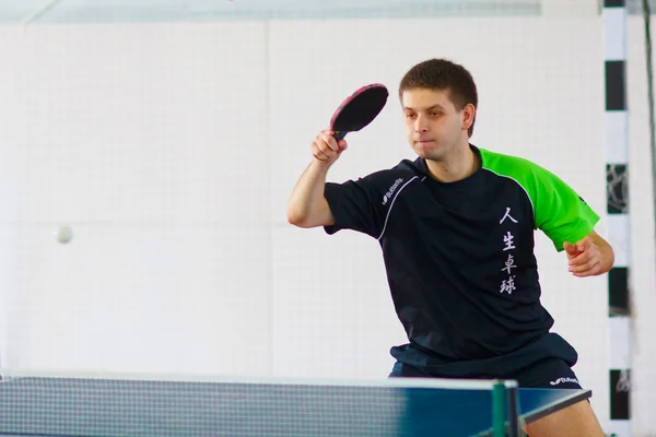 URYUPINSK- RUSSIA - MARCH 17: athlete table tennis, ping-pong, S — Stock Photo, Image