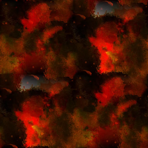 Naadloze rode zwarte achtergrond abstract en aquarel ontwerp inkt — Stockfoto