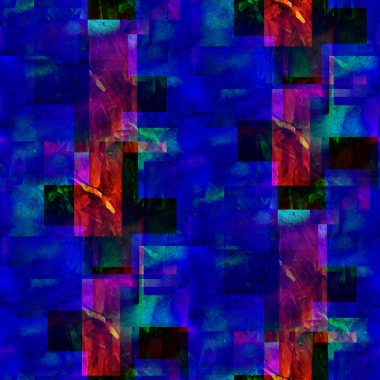 parlak mavi kırmızı arka plan sorunsuz el yapımı suluboya