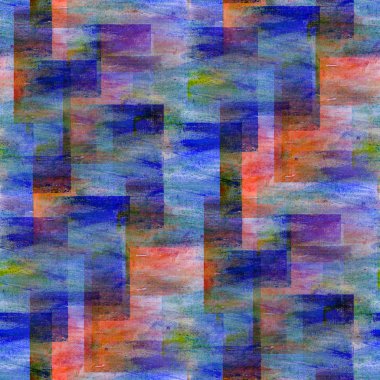 parlak mavi kırmızı arka plan sorunsuz el yapımı suluboya