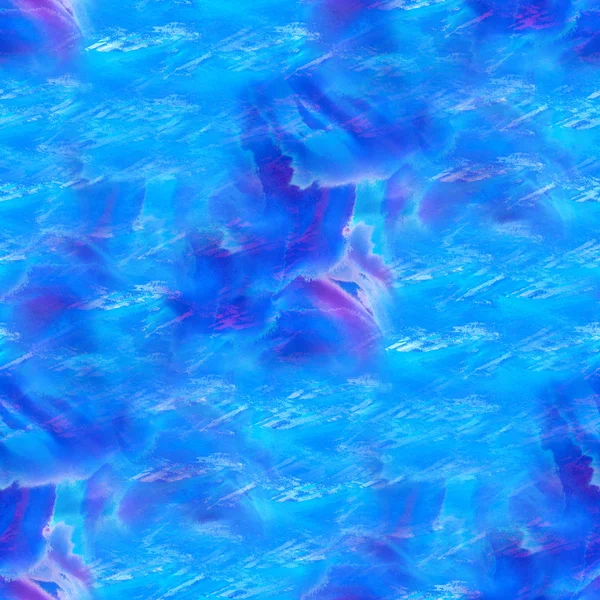 Dikişsiz el yapımı parlak suluboya resim arka plan mavi — Stok fotoğraf