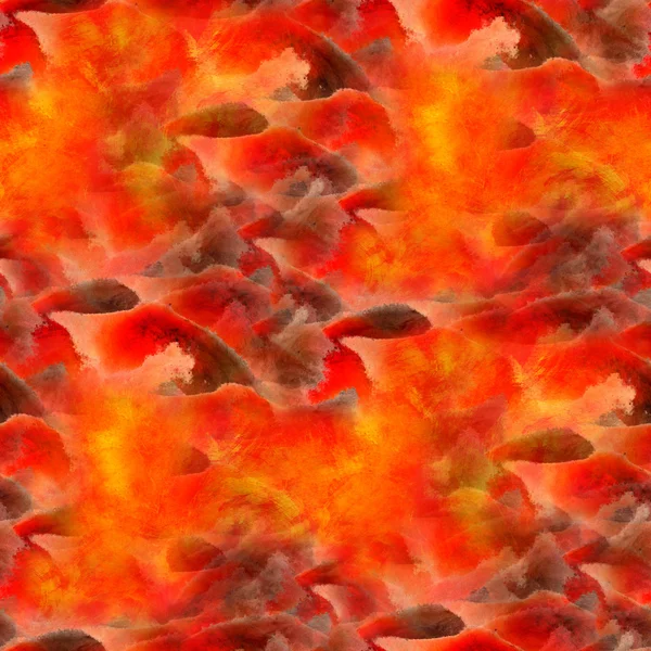 Umění pozadí bezešvé červené oranžové ručně vyráběné světlé akvarel — Stock fotografie