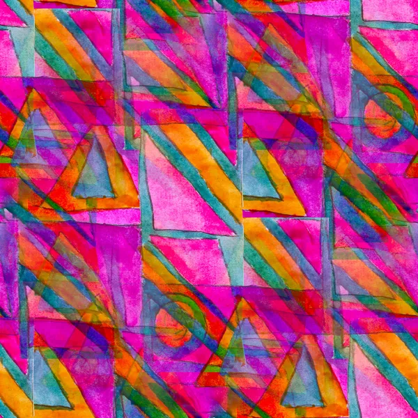 Paarse naadloze kubisme abstracte kunst picasso textuur aquarel w — Stockfoto