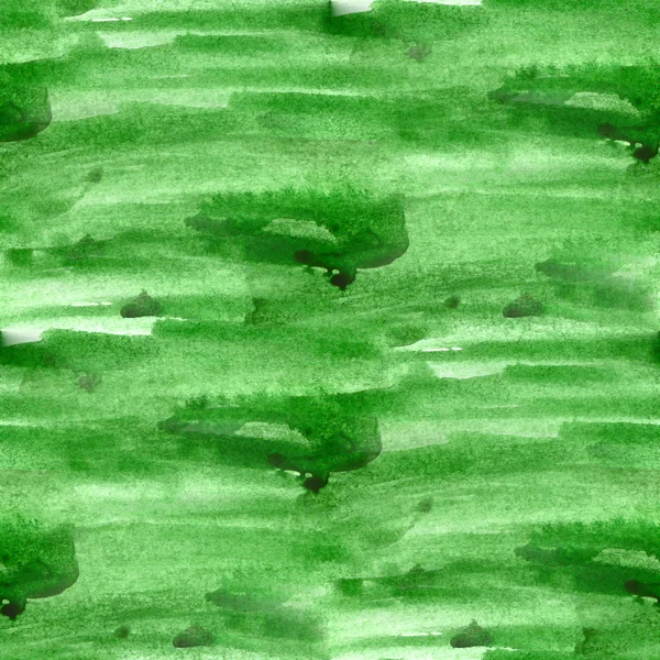 シームレスなグリーン キュービズム アート テクスチャ水彩背景 — ストック写真