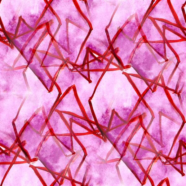 Senza soluzione di continuità rosa cubismo astratto arte texture acquerello carta da parati b — Foto Stock