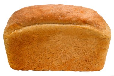 Loaf of bread baking delicious isolated (clipping path) clipart