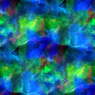 Sulu Boya yeşil ve mavi arka plan sanat, kesintisiz boya backgro