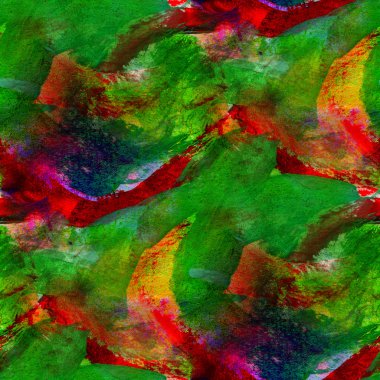 yeşil kırmızı sulu boya zemin, sanat ve sorunsuz boya backgrou