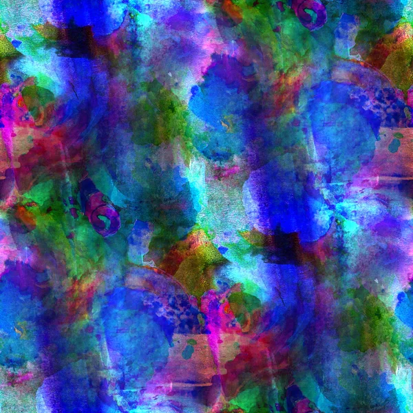 Искусство акварели синий и зеленый фон, бесшовная краска backgro — стоковое фото
