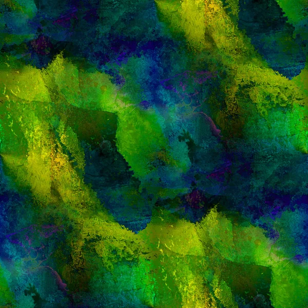 Fondo de acuarela verde azul, arte sin costuras y pintura backgro — Foto de Stock