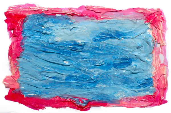 Kunst daub aquarel blauw rode achtergrond abstracte papier texture ik — Stockfoto