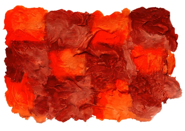 Sanat daub suluboya kahverengi turuncu kare süsleme arka plan abst — Stok fotoğraf