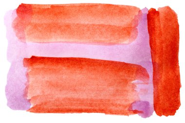 Sulu Boya kahverengi mor beyaz tasarımınız için izole