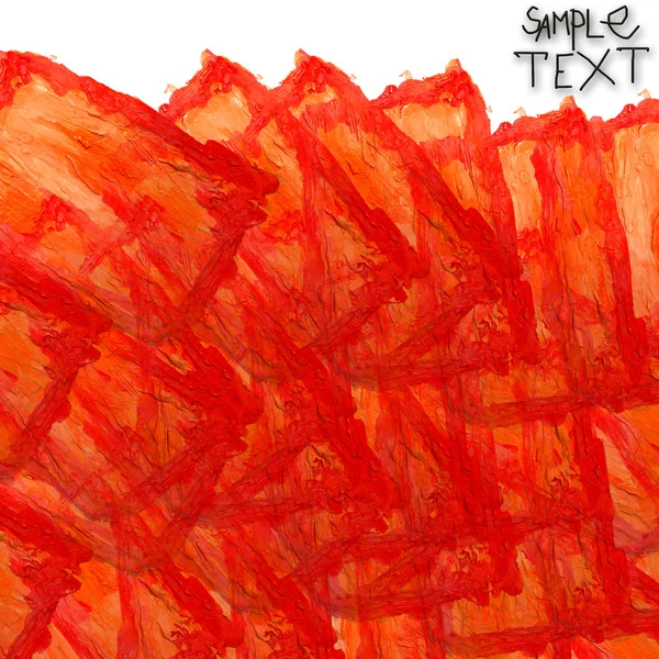 Sfondo arte mano arancio acquerello pennello texture isolato — Foto Stock