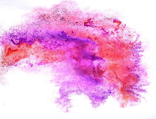 Red purple watercolor isolated on white for your design — Stock Photo, Image
