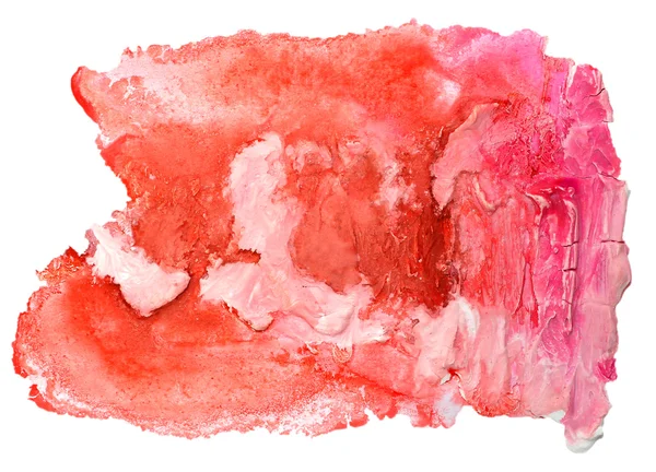 Watercolor isolated red pink on white for your design — Stock Photo, Image