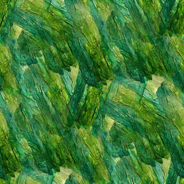 抽象水彩绿色与艺术无缝纹理，手绘 — 图库照片