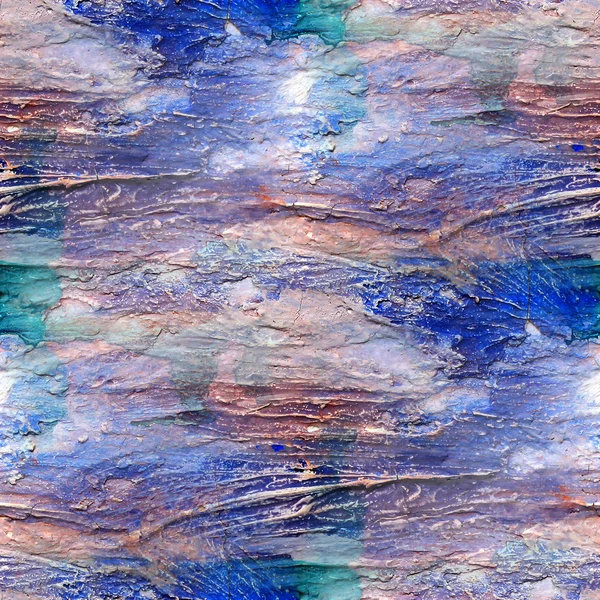 Abstraktes Aquarell, Blau und Kunst nahtlose Textur, handbemalt — Stockfoto