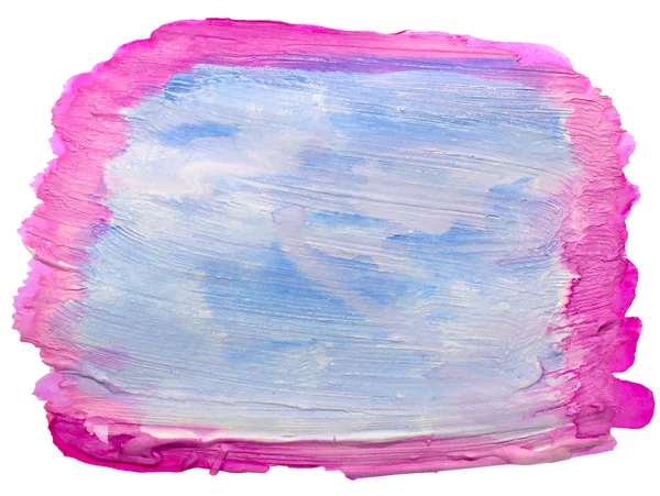 Konst blå, rosa akvarell isolerat för din design — Stockfoto