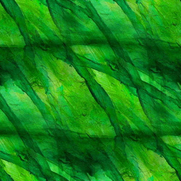 Sfondo verde acquerello arte senza cuciture texture astratto pennello — Foto Stock