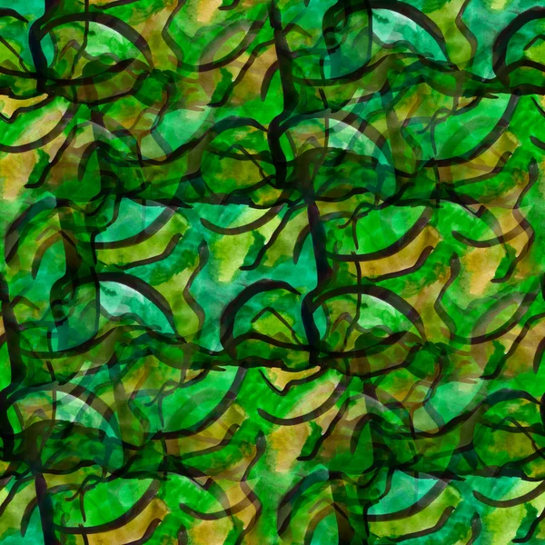 Textura grunge, aquarela verde sem costura fundo desenhado backg — Fotografia de Stock
