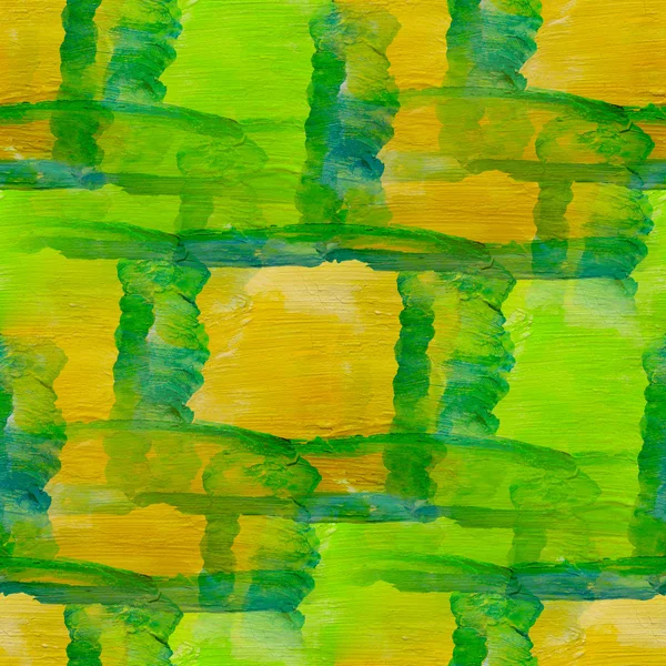 グランジ テクスチャ水彩緑色黄色のシームレスな背景を描く — ストック写真