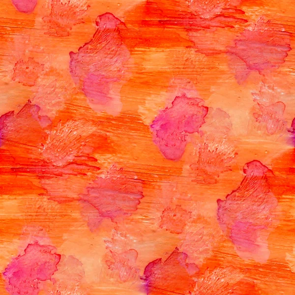 Grunge texture, watercolor orange spot seamless background, vint — Stock Photo, Image