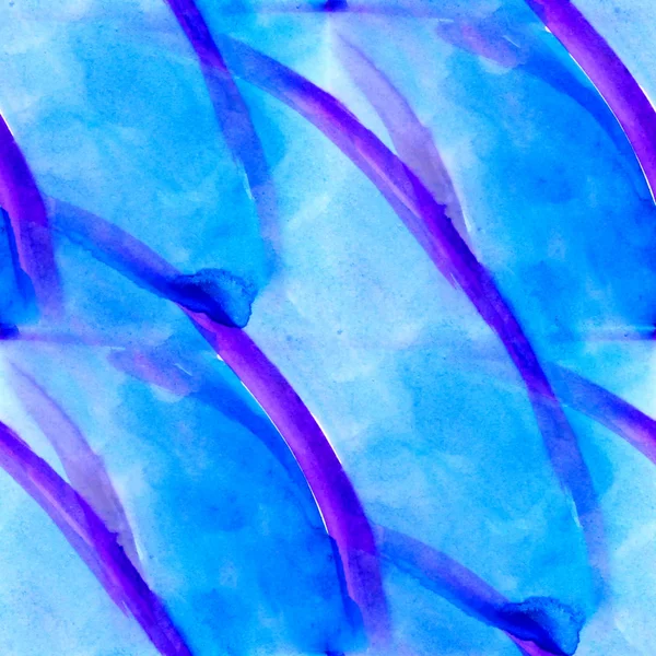 Abstrakte nahtlos bemalte blaue, lila Aquarell Hintergrund auf — Stockfoto