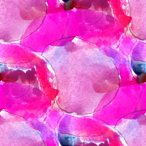 Abstrait peint sans couture fond aquarelle rose sur papier te — Photo