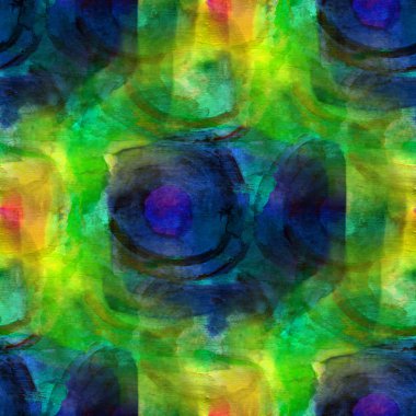 Grup mavi, yeşil doku, suluboya sorunsuz, grup backg