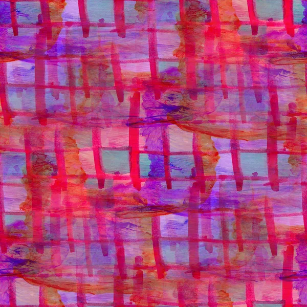 Grunge band textur rosa, blå, mesh akvarell sömlösa, band b — Stockfoto