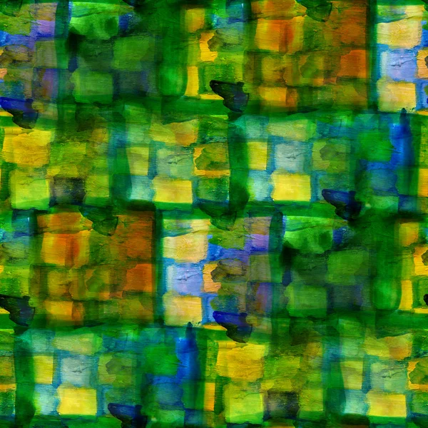 Гранж лента желтая, зеленая текстура, акварель бесшовная, полоса bac — стоковое фото