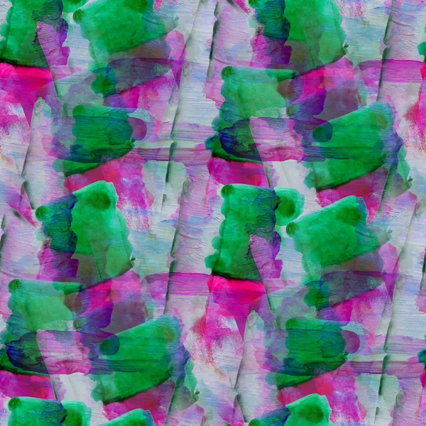 Grunge verde, textura de banda rosa, sem costura aquarela, backg banda — Fotografia de Stock